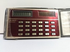 Vintage KMC 9000 Super Thin Solar Calculator tested Made in Taiwan