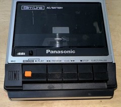 Panasonic Slim Line RQ-2739 Cassette Tape Recorder Player Tested