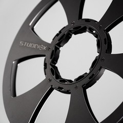 Studevox 10.5″ Edge Polished Black Aluminium Tape Reel For Reel Tape Recorders