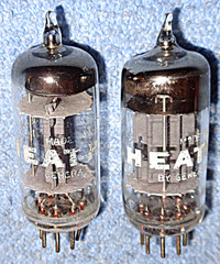 2 Heathkit 6C4 Vacuum Tubes 1959 Vintage Triodes for Collins Hammarlund Hammond