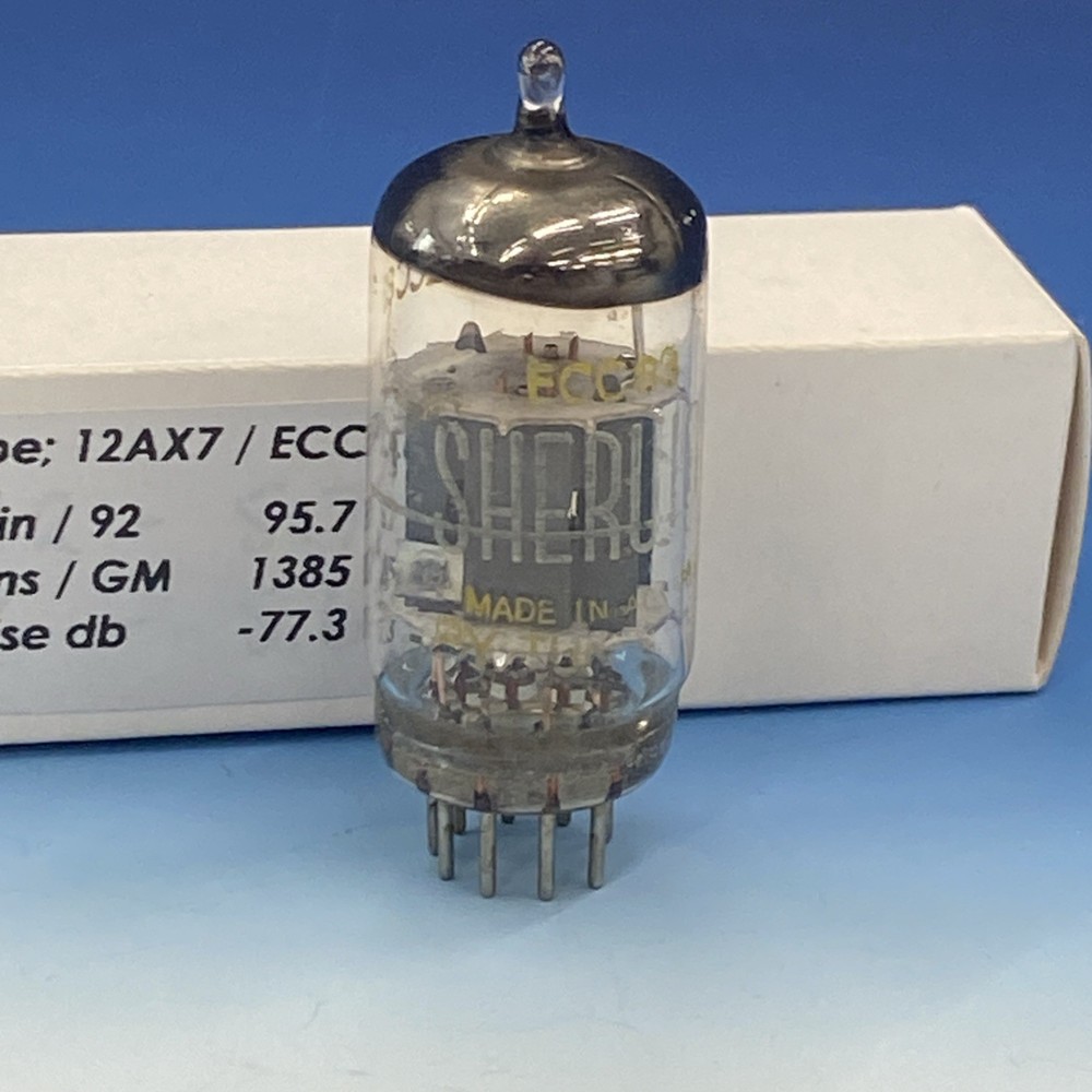 Rare Tungsram ECC83 12AX7, HALO getter, welded Maxi-Preamp II Test = NOS BN4426
