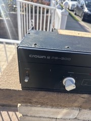 Crown PS-200 power amplifier Tested Works Has Some Cosmetic Issues