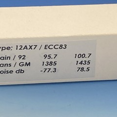 Rare Tungsram ECC83 12AX7, HALO getter, welded Maxi-Preamp II Test = NOS BN4426