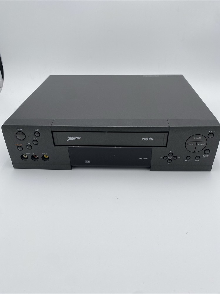Vintage Zenith VCR Plus Black Model VR4256HF. Tested And Working
