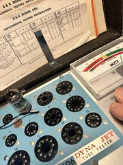 Pair Tested Sylvania JAN 5814A / LONG PLATE / O GETTER