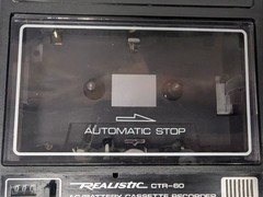 Vintage Realistic CTR-60 AC/Battery Cassette Recorder Tape Player, Parts/Repair