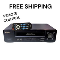 Sharp VCR VC-A572U VHS Remote Control Tape Player Recorder Video Cassette Tested