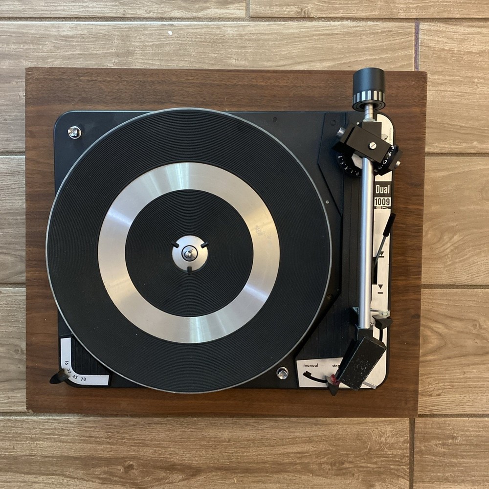 Vintage Dual 1009 SK Turntable 4 Speed Untested / Power On / No Top Cover