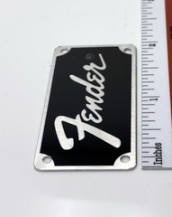 Fender Transitional Logo for Amp or Case Badge Custom Made Silver Aluminum