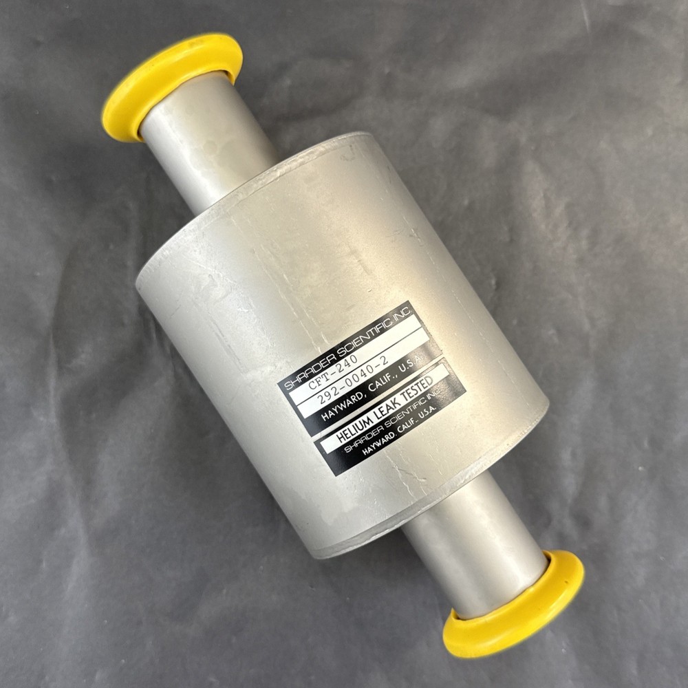 Vtg Shrader Scientific #CFT-240 Helium Leak Tested Vacuum Component #292-0040-2