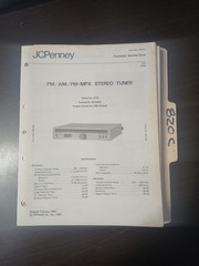 JC Penney 3720 Service Manual Original Repair Book FM AM FM MPX Stereo Tuner