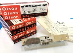 1 NOS OLSON REVERBERATION UNIT X-75 NEW Radio Guitar Amplifier Amp Reverb Device