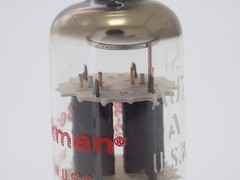 1x Beckman 12AU7 – 2-Triode Audio Amp = ECC82 95-126-01 CC82E – USA Red Print