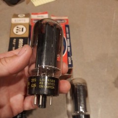 Lot of 3 GE 5U4GB 5AS4A Rectifier Tubes In Box Untested
