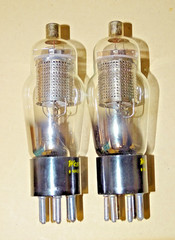 Pair, Western Electric Type 328A Radio/Audio Output Tubes, NOS