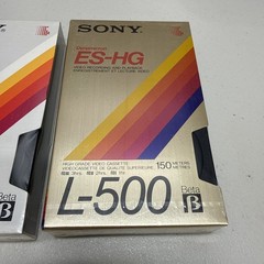 3 Sony Dynamicron L-750, 500 & ES-HG L-500 Betamax Video Tapes Beta 2 SEALED
