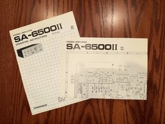 Original Vintage Pioneer Amplifier SA-6500 II Owner’s Manual + Wiring Schematic