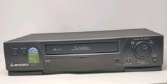Mitsubishi HS-U590 Hi-Fi Stereo VHS VCR + Cable Satellite Box Control No Remote