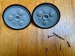 Lot of 2–Akai GX-77 Reel Tables – True – with screws #2