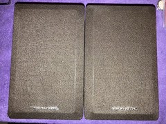 Pair Of Realistic Minimus-7W Speakers Walnut Wood Case (Tested)