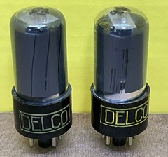 Lot Of Two – 6V6GT Sylvania/DELCO Electronic Vacuum Tubes *Smoked Glass* TESTED
