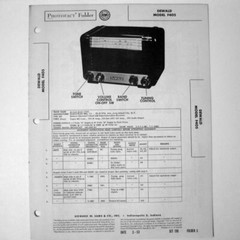 Dewald Model F405 – SAMS Photofact ™ 1953 – New NOS