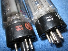 1964 Match Pair GE 5U4GB Side Getter Long Gray Rectifier Tubes TESTED 5U4 5AS4A