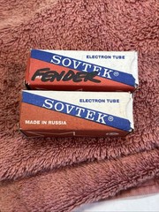 fender 12AX7A Lot Of 2 Vintage Original Tubes