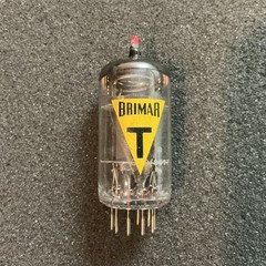 Rare NOS Brimar 6057 Tube SELECTED Yellow T O-Getter 12AX7 ECC83 B339 ECC803S