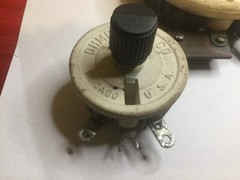 Four Vintage Ohmite Wire Wound Pots.