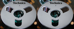 One Pair 10.5” Black Technics Tape reel High Quality Aluminum Take Up Reel