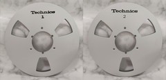 One Pair 10.5” Gold Technics Tape reel High Quality Aluminum Take Up Reel