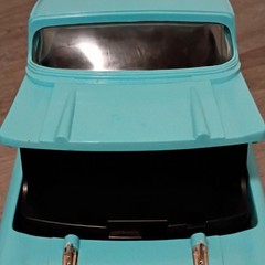 Chevrolet 57 Chevy Video Cassette Rewinder Blue Car Shaped DC 12V 200mA Taiwan