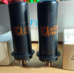 6L6Y MATCHED PAIR RCA AUDIO POWER TUBES NOS NIB *eTRACER* #12B2