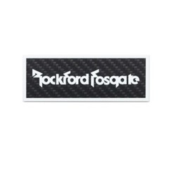 Rockford Fosgate Speaker Custom Made Badge carbon fibre 106mm(4.17″)X39mm(1.54″)