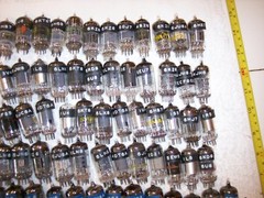 200 TUBES 6JU8A 4BZ6 6LN8 3V4 5J6 6–5 6–6 6–7 6–8 6BZ6 RCA GE SYLVANIA LOT
