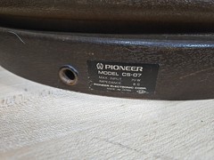 Vintage Pair Pioneer CS-07 Omni-Directional End Table Speakers 70W Pro Restored