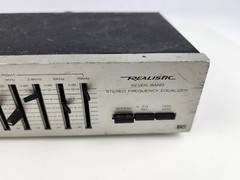 Vintage Realistic 31-1989 Seven 7 Band Graphic Equalizer EQ Untested powers on