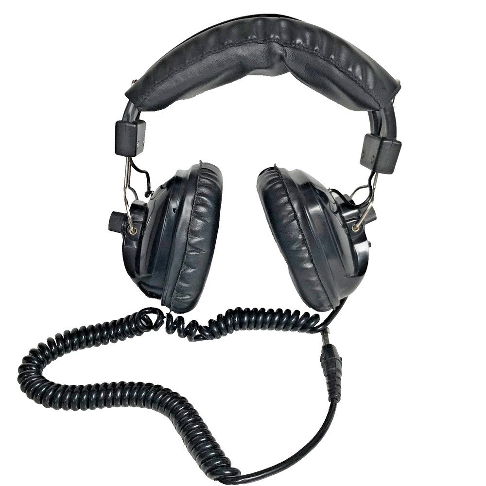 Vintage Black Stereo Head Phones