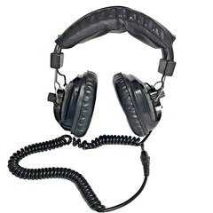 Vintage Black Stereo Head Phones
