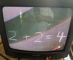 Vintage 2002 Sharp 13N-M100B CRT TV Front Inputs Retro Gaming w Remote & Manual