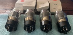Lot of 4 Unstenciled China ST 6L6 Tubes – Quad