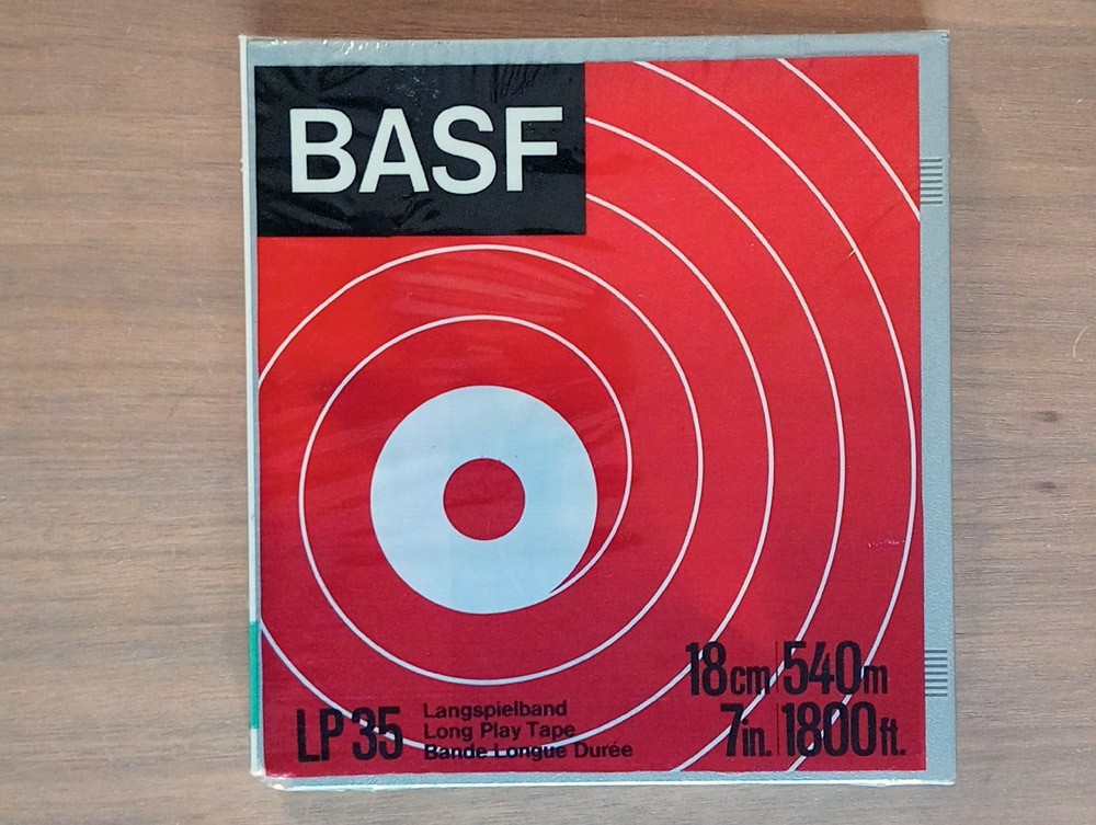 BASF Reel To Reel Tape 1800′ LP35 ~ New Old Stock Factory Sealed Hard Case