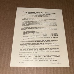 Garrard Rc 120 Mk II & RC 121 Record Changers LRS 4 MPM3 Ephemera Mixed Lot #CD