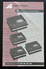 Audiotronics Classette 260 Series Cassette Tape Player Owner Instructions Manual