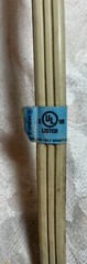 VTG EXTENSION CORD CREAM COLOR WORKS ANTIQUE ELECTRICAL PLUG IN 10 FT KINTRON