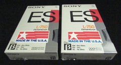 Lot of 2 NEW Sealed SONY ES L-750 DYNAMICRON Blank Beta BETAMAX Recording TAPES