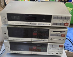 Vintage Mitsubishi Mini Stack Hi-Fi Stereo Tuner Amplifier Cassette GEN X Love