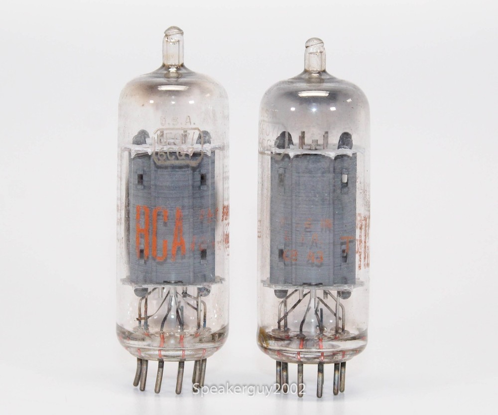 2 – RCA 6FQ7 Clear Top Vacuum Tubes — CS3