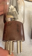 Quad Hytron Brown Base VT-101 (837) NOS HF Beam Power Tubes